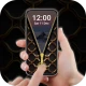 Screen Lock – Gold Zip Locker icon