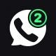 Zweite Telefonnummer - 2Number icon