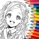 Cute Anime Coloring Game icon