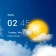 Transparente Uhr & Wetter icon