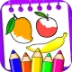 Livro de colorir frutas icon