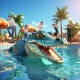 جائع تمساح هجوم sim تمساحgames icon