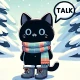 카카오톡테마(겨울 고양이) icon