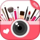 gezicht schoonheid make-up cam icon