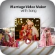 Marriage video maker with song icon