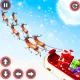 santa gift delivery christmas icon
