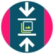 छवि को kb/mb में संपीड़ित करें icon