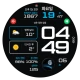 NW073 한글: Digital watch face icon