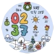 NW075 한글: Digital watch face icon
