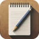 Bloco de notas, Notas, Caderno icon