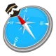 القبلة ربط البحث عن اتجاه icon