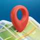 Mapas sin conexión, GPS icon
