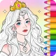 Gioco Principessa: Colorare icon