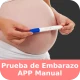 Prueba de embarazo app manual icon