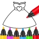 Libro da colorare per ragazze icon