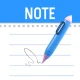 Note, taccuino e blocco note icon