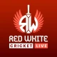 Red White Cricket Live Line icon