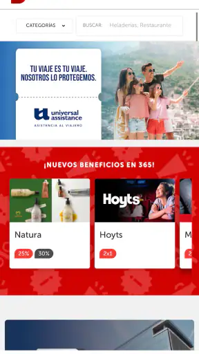 365 (beneficios y descuentos) screenshot