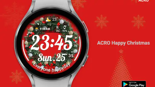 ACRO Happy Christmas Watchface screenshot
