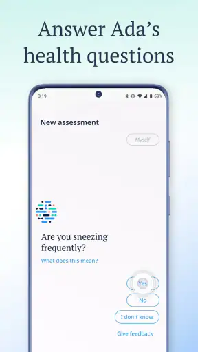 Ada – check your health screenshot