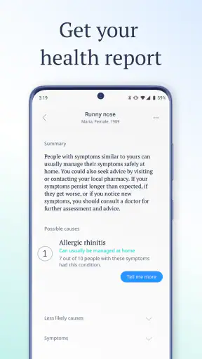 Ada – check your health screenshot