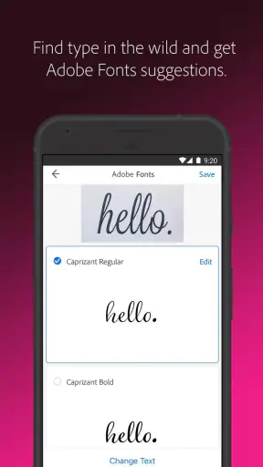 Adobe Capture: Illustrator,Ps screenshot
