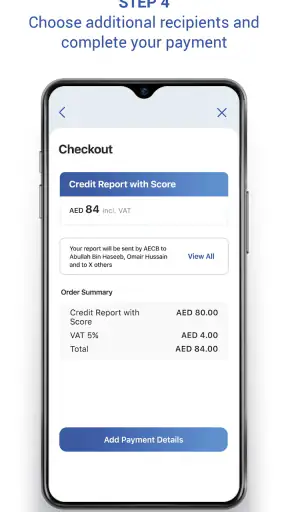 AECB CreditReport screenshot