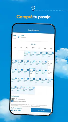 Aerolíneas Argentinas screenshot