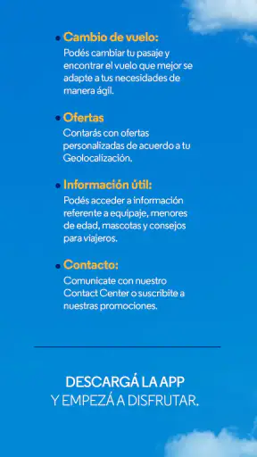 Aerolíneas Argentinas screenshot