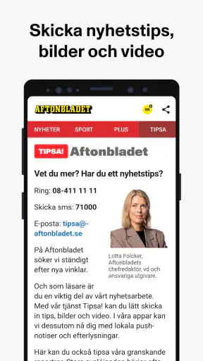 Aftonbladet Nyheter screenshot