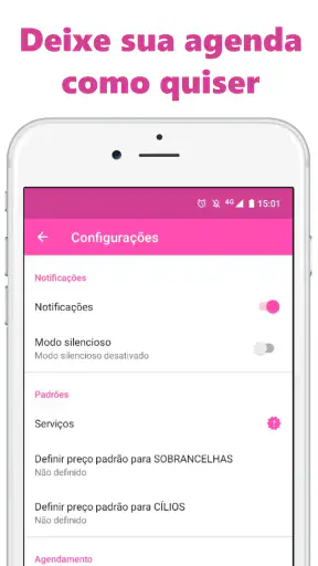 Agenda Designer de Sobrancelha screenshot