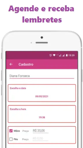 Agenda para Manicure App screenshot