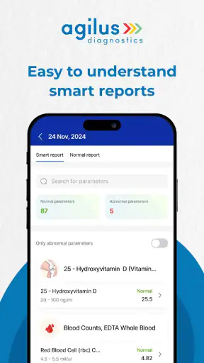 Agilus Diagnostics- Blood Test screenshot