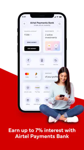 Airtel Thanks: Recharge & Bank screenshot