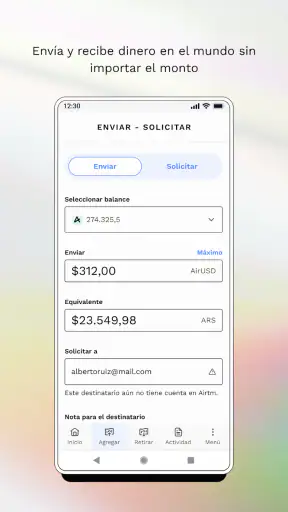 Airtm screenshot