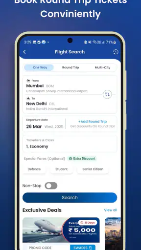 AkbarTravels: Flights & Hotels screenshot