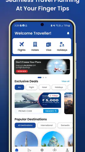 AkbarTravels: Flights & Hotels screenshot