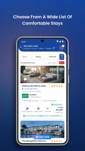 AkbarTravels: Flights & Hotels screenshot