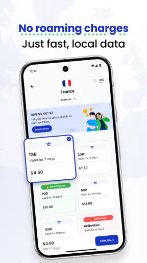 aloSIM - eSIM Travel Sim Card screenshot