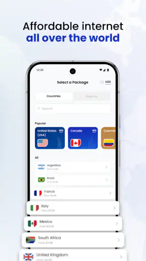 aloSIM - eSIM Travel Sim Card screenshot