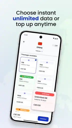aloSIM - eSIM Travel Sim Card screenshot