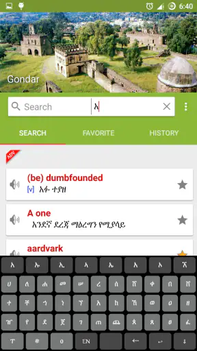 Amharic Dictionary - Translate screenshot