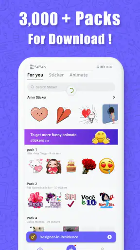 Anim Stickers (WAStickerApps) screenshot