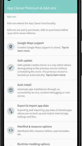 App Cloner Premium & Add-ons screenshot