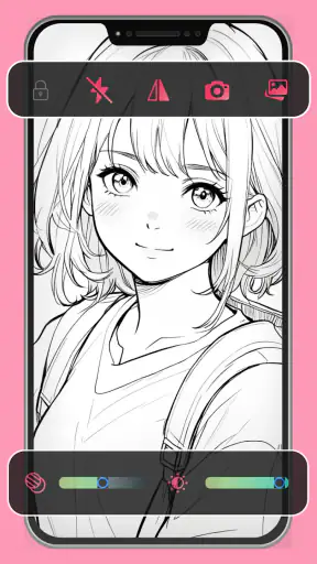 ARDraw - Anime Trace & Sketch screenshot