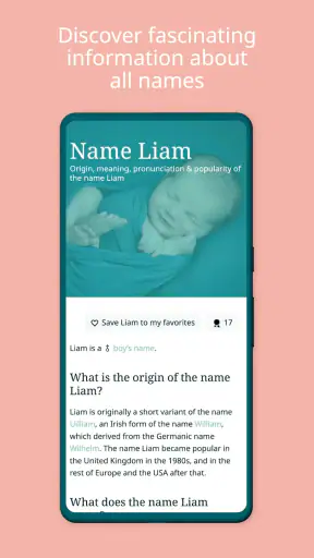 Baby Names / First Names 2025 screenshot