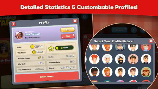 Backgammon Stars: Board Game screenshot