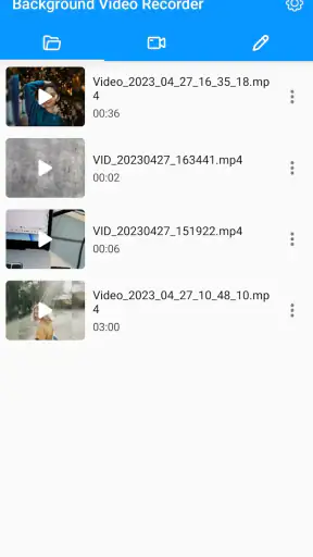 Background Video Recorder screenshot