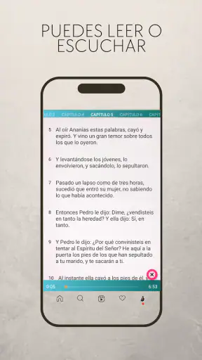 Biblia Reina Valera en español screenshot