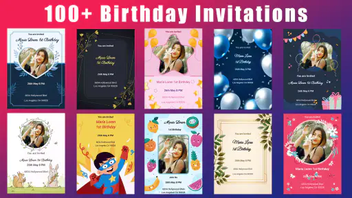 Birthday Invitation Maker screenshot